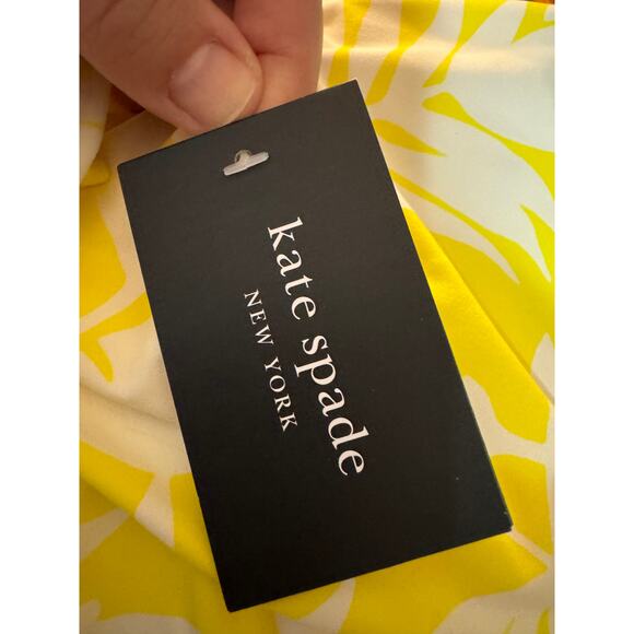 Kate Spade | NWT Yellow Floral One Piece Long Sleeve Paddle Swim Suit | Size L - Picture 10 of 11